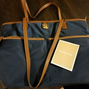 Navy Michael Kors Kempton Tote